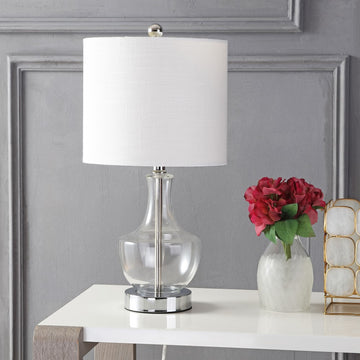 Colette 20" Mini Glass LED Table Lamp - JONATHAN Y